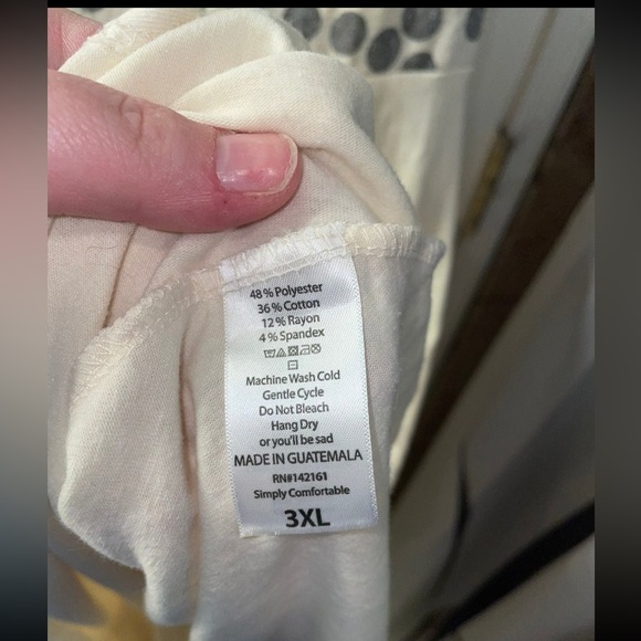 LuLaRoe 3xl Cream & Gray Polkadots Nicole Dress - Picture 5 of 7